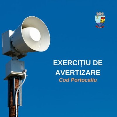 Primăria Hârșova, exercițiu de avertizare 