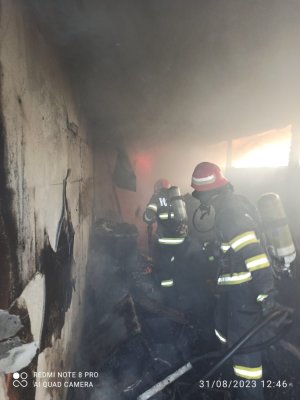 Incendiu izbucnit la o gospodărie din localitatea Mineri, județul Tulcea