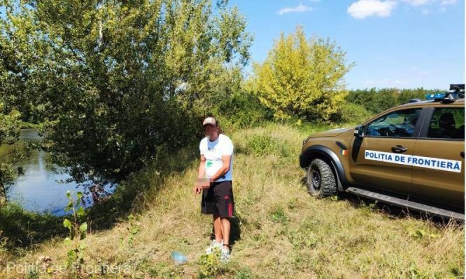 Bărbat din Republica Moldova, prins după ce a intrat ilegal în România, trecând înot Prutul