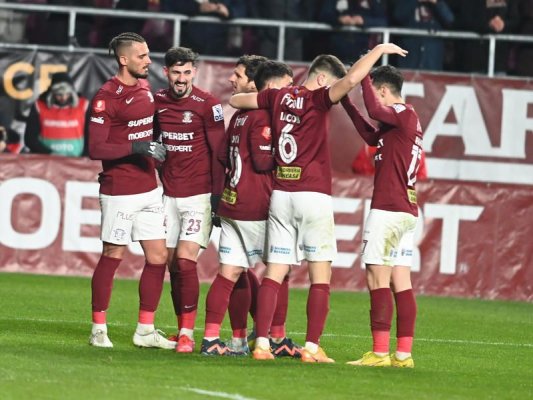 Rapid a câştigat clar derby-ul cu Dinamo (4-0), în Superligă