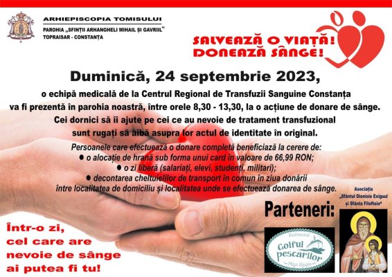 Donare de sânge, la Topraisar