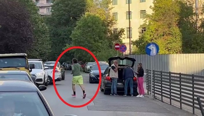 Mihai Pascu, tatăl șoferului drogat, s-a prezentat la secția de poliție alergând în pantaloni scurți