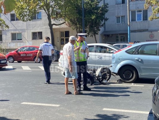 Accident rutier în zona Far. Un motociclist a fost rănit. Video