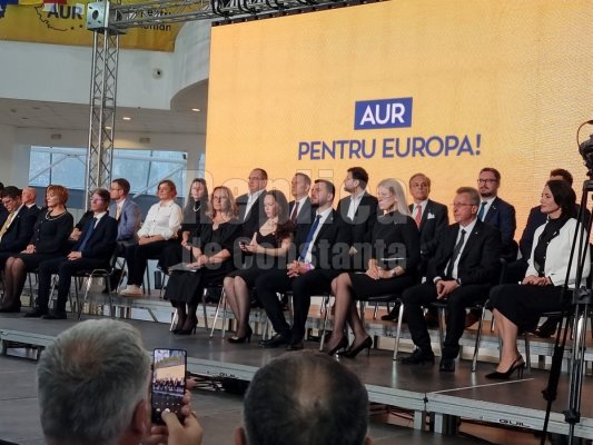 Partidul AUR și-a prezentat artileria pentru alegerile europarlamentare. Video