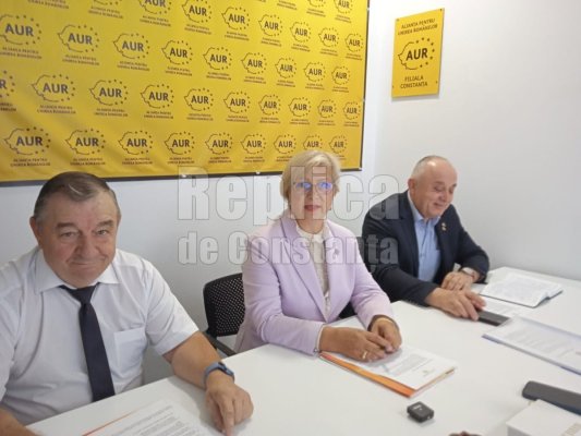 Partidul AUR, conferință de presă pe teme precum adoptarea noilor măsuri fiscale