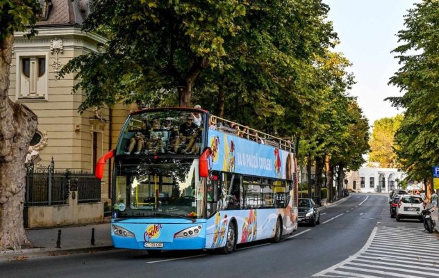 Din această săptămână, linia turistică CITY TOUR va fi deservită de patru autobuze etajate