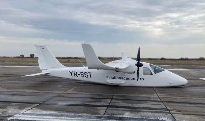 Alertă pe Aeroportul M. Kogălniceanu! O aeronavă a Școlii de Aviaţie Civilă a avut probleme la aterizare