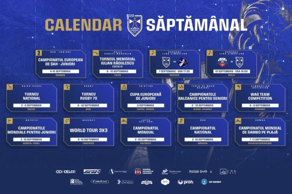 Sportivii CSM Constanța, săptămână plină de provocări