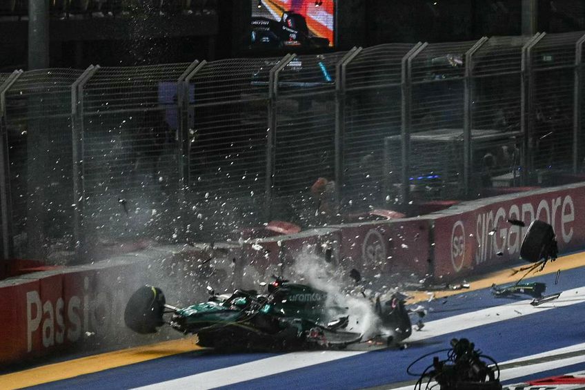 Accident infiorator in Formula 1