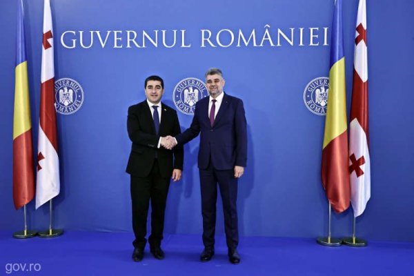 Premierul - întrevedere cu preşedintele Parlamentului Georgiei; discuţiile au vizat extinderea cooperării bilaterale cu accent pe energie şi conectivitate