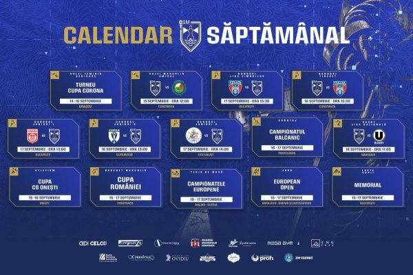 Sportivii CSM Constanța, săptămână plină de provocări