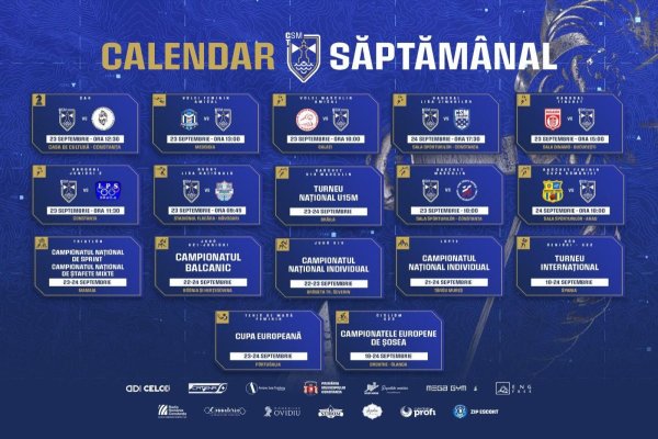 Sportivii CSM Constanța, săptămână plină de provocări