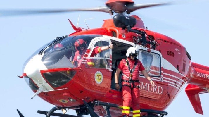 Elicoptere SMURD, în sprijinul victimelor unui accident rutier în Deltă