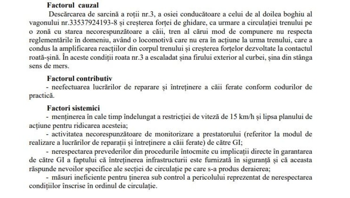 Starea precara a cailor ferate, principalul motiv pentru accidentele feroviare.&nbsp;Video
