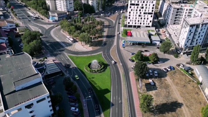 Trafic rutier fluidizat, la intrare în stațiunea Mamaia  