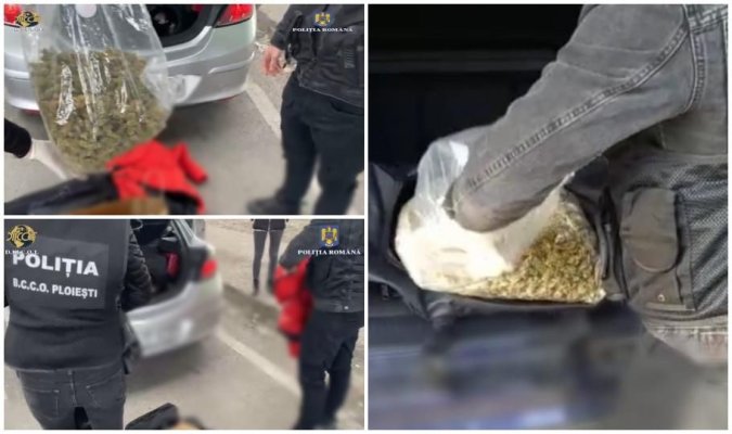 O femeie a fost prinsă de polițiștii rutieri cu 1 kilogram de droguri în loc de roată de rezervă 