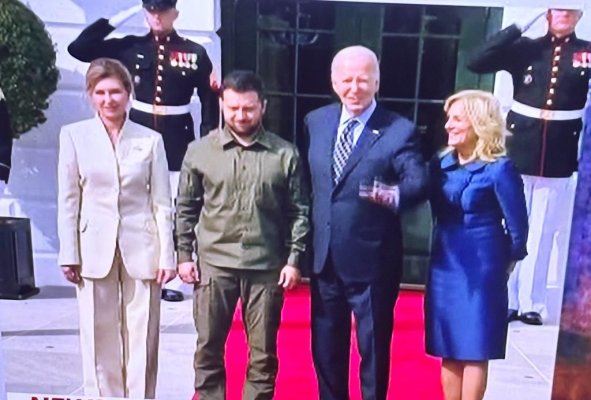 Volodimir Zelenski și soția sa au ajuns la Casa Albă!