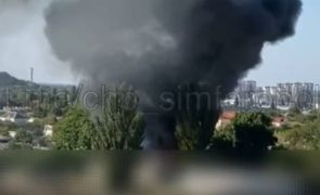 Probleme pentru Rusia: incendiu puternic la un depozit de muniție din Crimeea! Video 