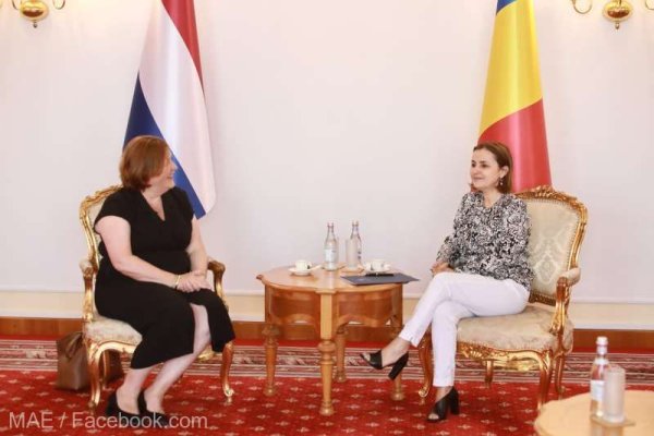 Odobescu a discutat cu ambasadoarea Regatului Ţărilor de Jos despre relaţiile bilaterale şi situaţia din regiune