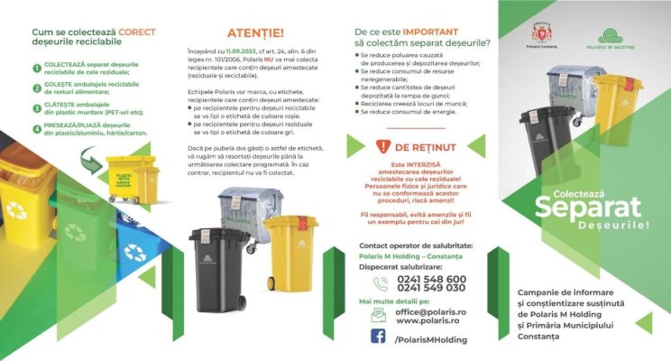 Polaris, precizări suplimentare cu privire la colectarea separată