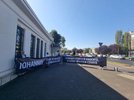 USR: Protest la Cotroceni în prima zi de şcoală