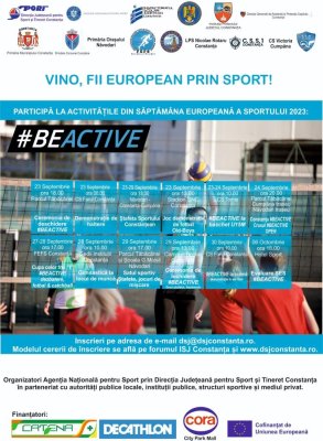 Constanța participă la Săptămâna europeană a sportului 2023