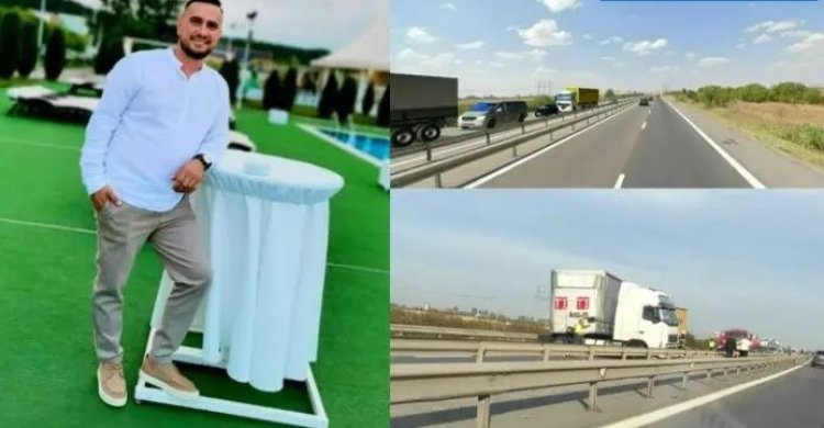 El este George, șoferul dubei strivite între două TIR-uri, pe A1