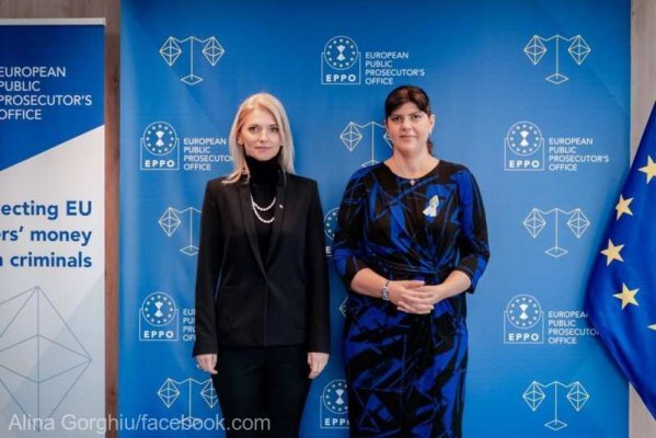 Gorghiu, întâlnire cu Laura Codruţa Kovesi: Procurorii români la PE fac o treabă bună