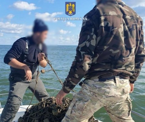 Polițiștii au acționat în domeniul piscicol, în Tulcea și Constanța