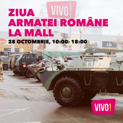 Expoziţie de tehnică de luptă organizată de Brigada 9 Mecanizată “Mărăşeşti”, la Vivo!