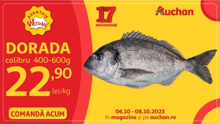 Super oferte la Auchan în acest weekend la cafea și doradă! 