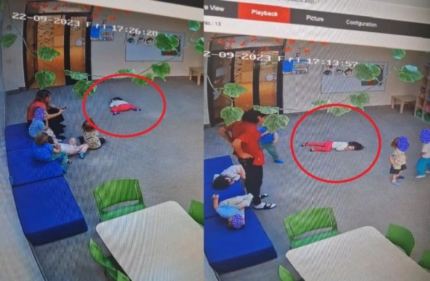 Copil lăsat să zacă pe jos în clasă, la grădiniță! A ajuns la spital cu insuficiență respiratorie