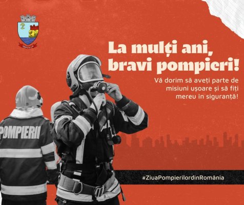 Primăria Hârșova, urări de ziua Pompierilor