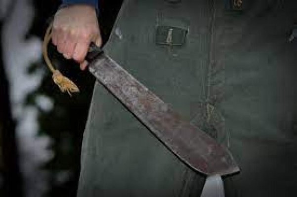 Recidivist arestat, după ce a atacat un bărbat cu o macetă și a amenințat un polițist