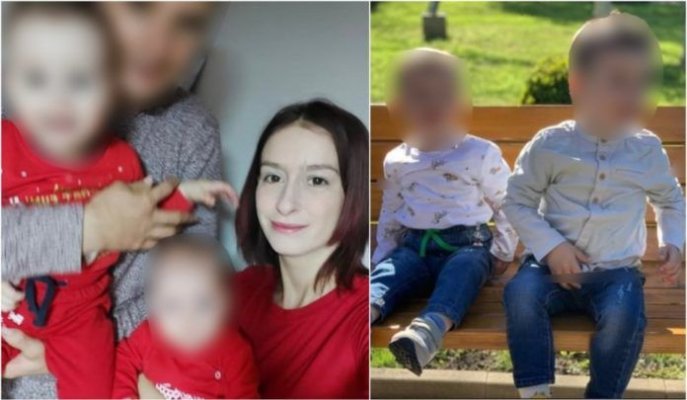 Mama care şi-a aruncat copiii de la etajul al doilea al unui hotel, trimisă în judecată
