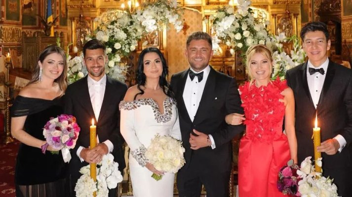 Fiica lui Dumitru Cușu și fotbalistul Costin Gheorghe s-au căsătorit. Video