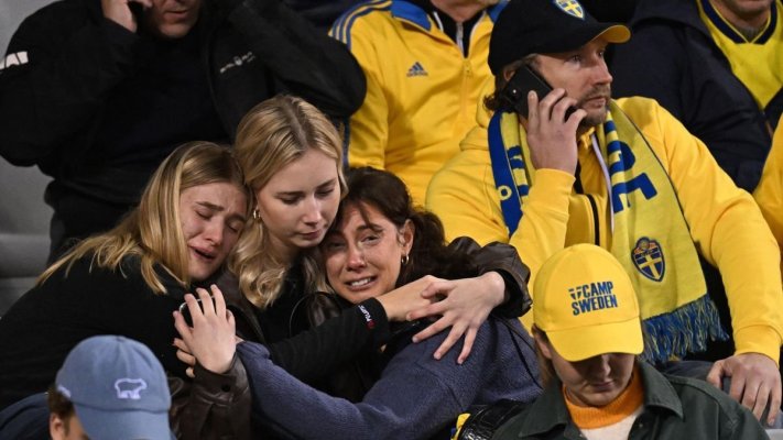 Meciul Belgia-Suedia a fost abandonat, după ce doi fani ai scandinavilor au fost uciși la Bruxelles