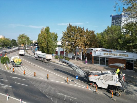 Se reconfigurează intrarea în stațiunea Mamaia, din zona Telegondolei, prin amenajarea unui sens giratoriu