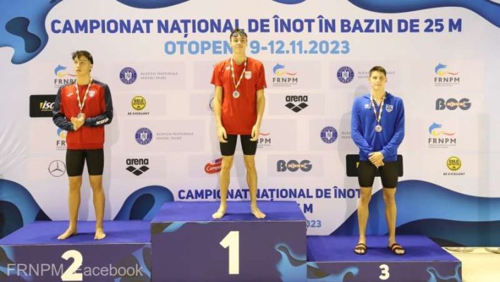 Înot: David Popovici, victorios în proba de 200 m liber la Naţionalele în bazin scurt