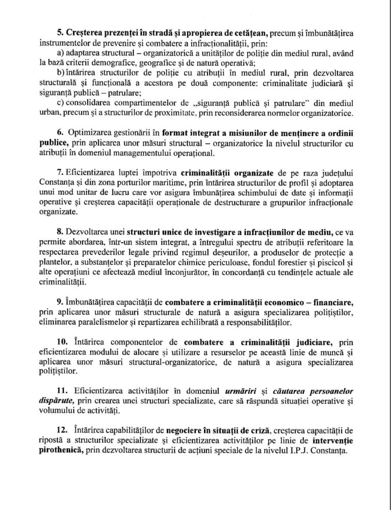 Cum se va reorganiza IPJ Constanta?! Cum se va reorganiza IPJ Constanta?!