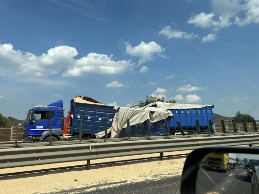 Atenție, șoferi! Circulația, blocată pe DN 2A