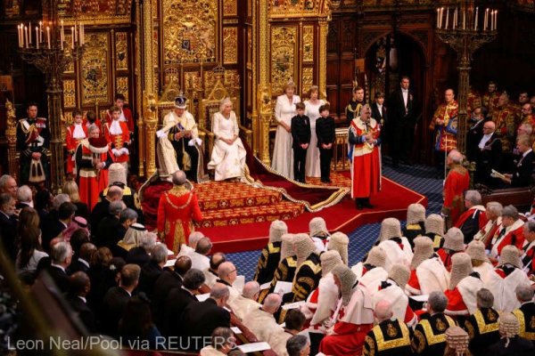 Charles al III-lea a susţinut primul său 'Discurs al Regelui' în Parlamentul britanic