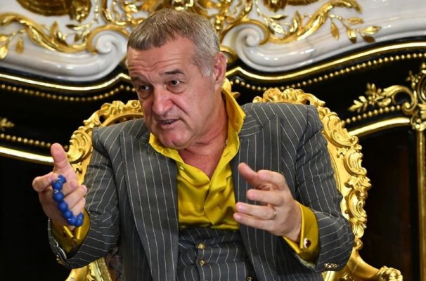 Gigi Becali, desculț într-o benzinărie. Patronul FCSB, viral pe TikTok.