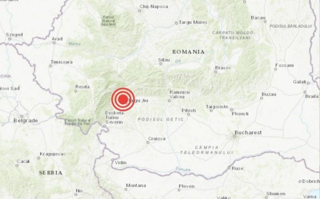 Cutremur de 4,3 grade pe Richter, lângă Târgu Jiu