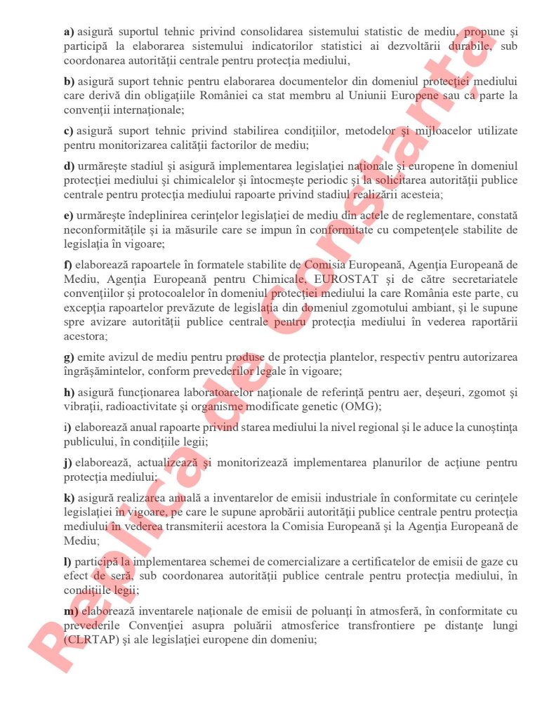 Bomba! Se alege praful de Ministerul Mediului. Dispar Garda de Mediu si Agentia Nationala de Mediu!