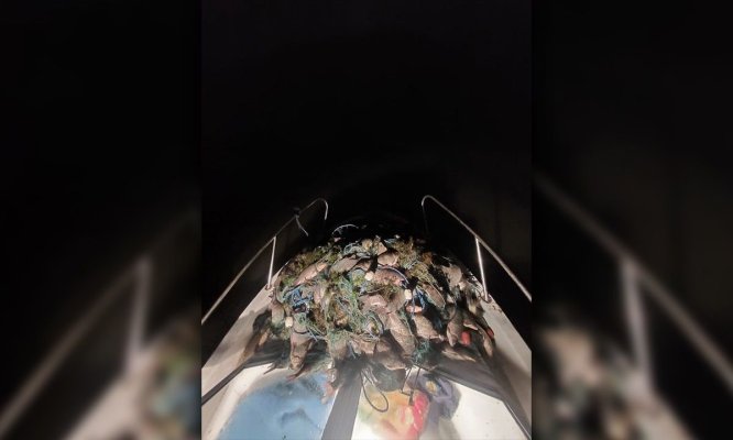 83 kilograme de pește provenit din braconaj și 481 metri de plase descoperite de polițiștii de frontieră 