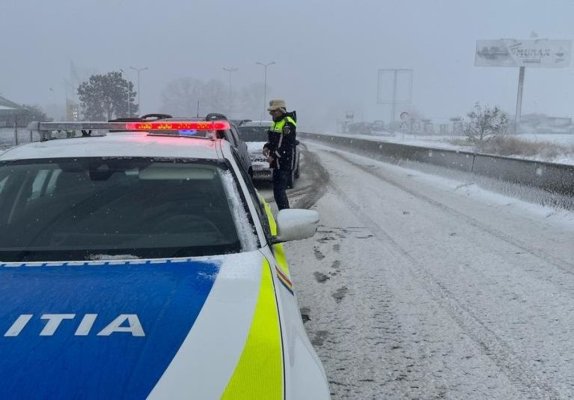 Echipajele IPJ au fost pe teren, pentru asigurarea siguranței cetățenilor pe timp de iarnă. Video