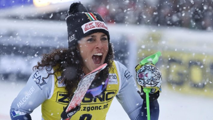 Schi alpin: Italianca Federica Brignone, învingătoare în slalomul super-uriaş de la Val d'Isere