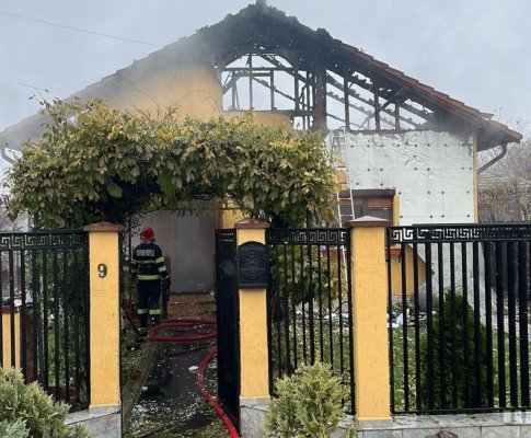 Incendiu la o locuință din localitatea Manasia