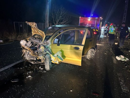 Accident rutier anunțat prin sistemul eCall, în localitatea Ştefan cel Mare